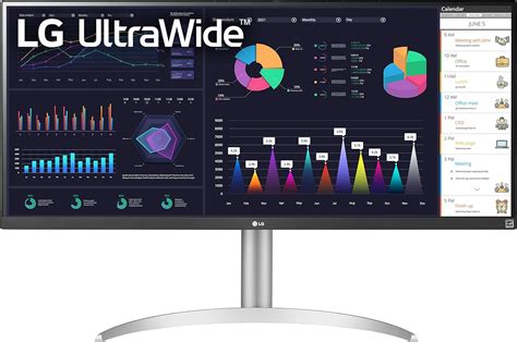 LG UltraWide 34: FHD IPS White Monitor 100Hz USB-C incl Speaker; 34" FHD (2560x1080) IPS Panel; sRGB 99% (CIE1931) Color Gamut; 100Hz Refresh Rate; 21;09 Aspect Ratio; Screen Split Software (Downloadable); 1x HDMI ; 1x Display ; 1x USB-C Port; Tilt/Height/Swivel Functionality; 3 Year Carry-in Warranty